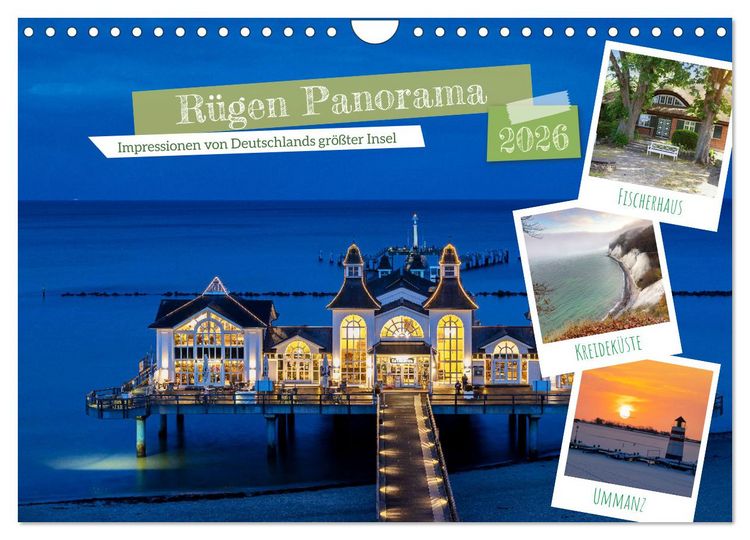 Produktbild: R&uuml;gen Panorama (Wandkalender 2026 DIN A4 quer), CALVENDO Monatskalender