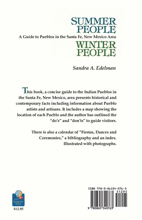 Produktbild: Summer People, Winter People, A Guide to Pueblos in the Santa Fe, New Mexico Area
