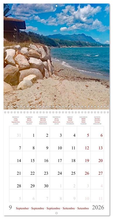 Produktbild: Corsica &ndash; Colors of a wild beauty (Wall Calendar 2026 12 &times; 12 Inch) CALVENDO 12 Month Wall Calendar