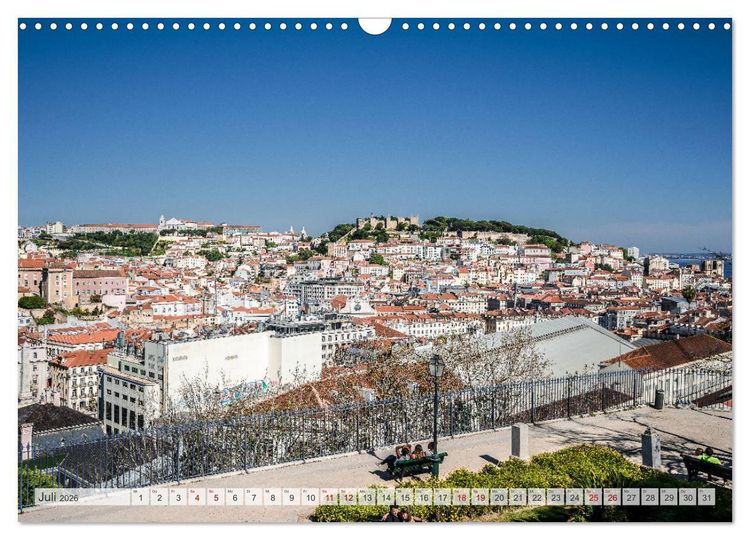 Produktbild: Lissabon Stadtansichten (Wandkalender 2026 DIN A3 quer), CALVENDO Monatskalender