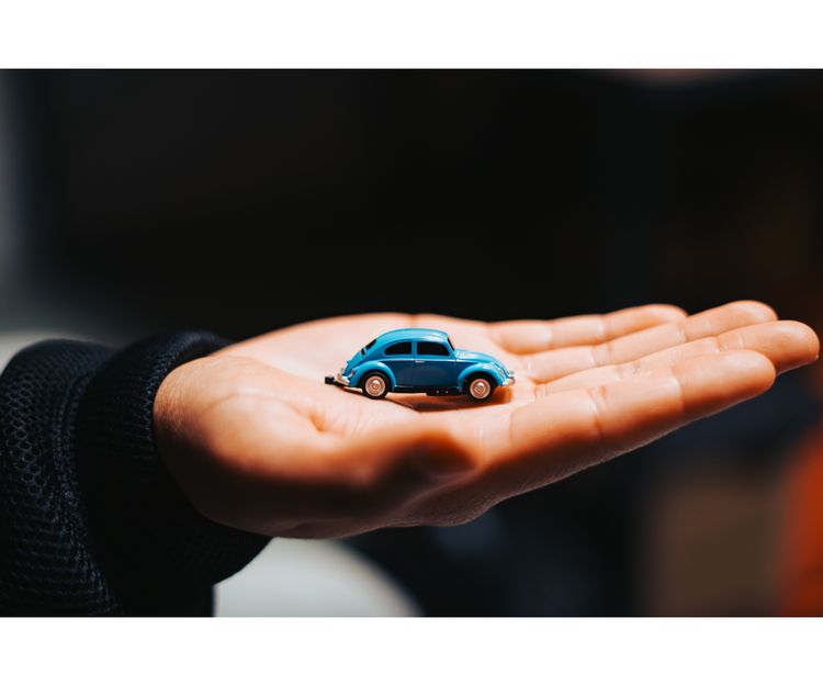 Produktbild: 1:87 VW Beetle m.Wohnwagen 2.4G 100% RTR