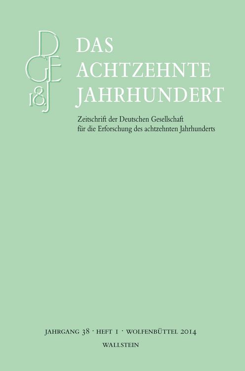 Produktbild: Das achtzehnte Jahrhundert 38/1