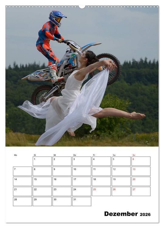 Produktbild: Motocross Terminplaner (hochwertiger Premium Wandkalender 2026 DIN A2 hoch), Kunstdruck in Hochglanz