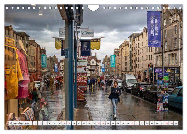 Produktbild: Wundersch&ouml;nes Edinburgh (Wandkalender 2026 DIN A4 quer), CALVENDO Monatskalender