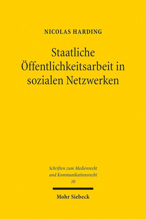 Produktbild: Staatliche &Ouml;ffentlichkeitsarbeit in sozialen Netzwerken