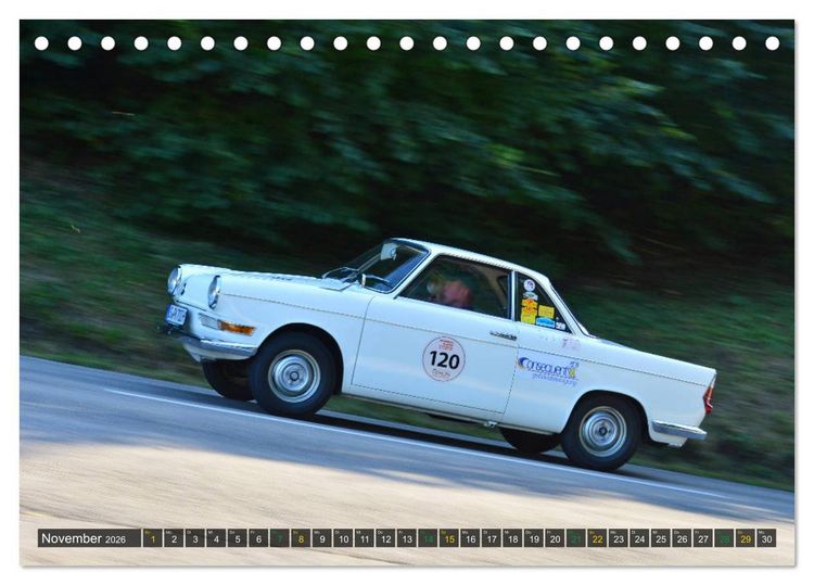 Produktbild: OLDTIMER BERGRENNEN - Kleine Flitzer (Tischkalender 2026 DIN A5 quer), CALVENDO Monatskalender