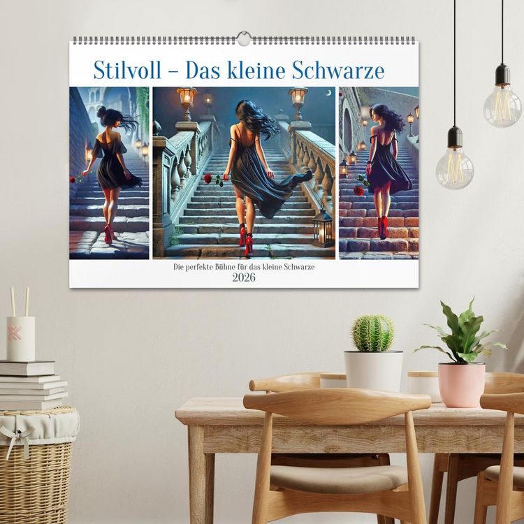 Produktbild: Stilvoll - Das kleine Schwarze (Wandkalender 2026 DIN A2 quer), CALVENDO Monatskalender