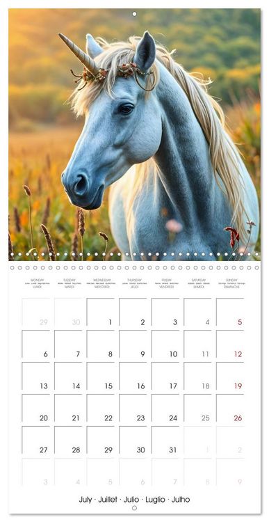 Produktbild: Fairytale Land of AI Unicorns (Wall Calendar 2026 12 &times; 12 Inch) CALVENDO 12 Month Wall Calendar