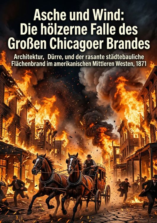 Produktbild: Asche und Wind: Die h&ouml;lzerne Falle des Gro&szlig;en Chicagoer Brandes