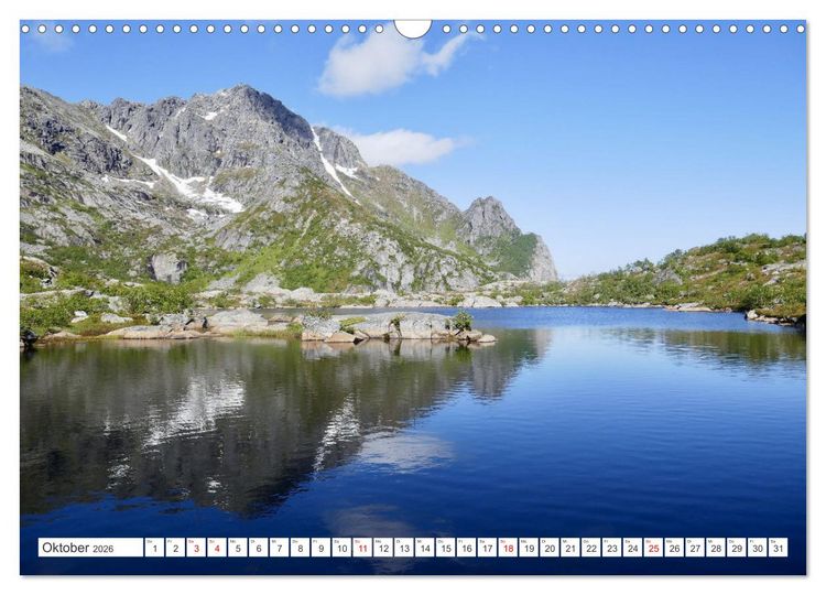 Produktbild: Norwegen - Unterwegs auf den Lofoten (Wandkalender 2026 DIN A3 quer), CALVENDO Monatskalender