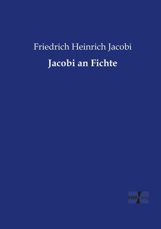 Produktbild: Jacobi an Fichte