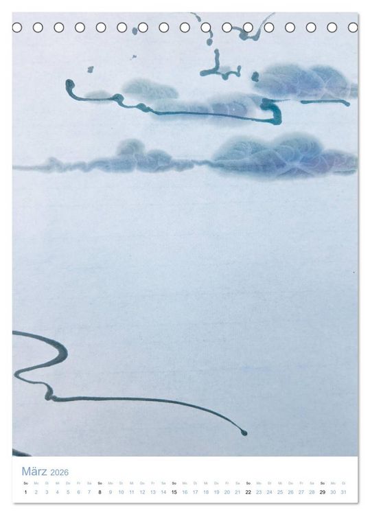 Produktbild: Jahreszeiten in Stil japanischer Malerei - Kunst (Tischkalender 2026 DIN A5 hoch), CALVENDO Monatskalender