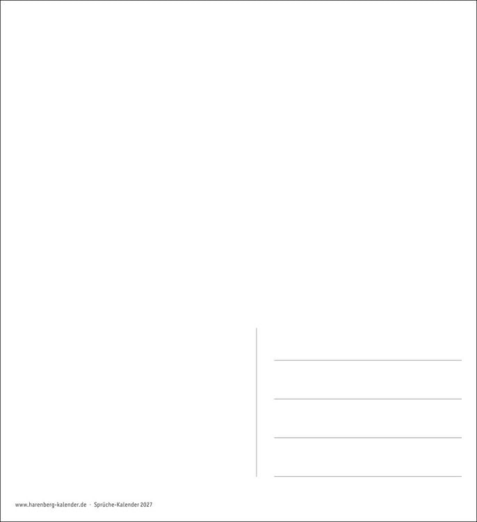 Produktbild: Positive-Spr&uuml;che-Kalender Postkartenkalender 2027 - mit 53 Postkarten