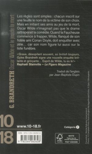 Produktbild: Oscar Wilde et le jeu de la mort