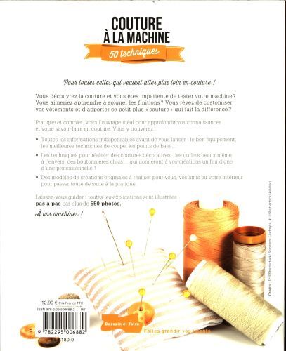 Produktbild: Couture &agrave; la machine : 50 techniques