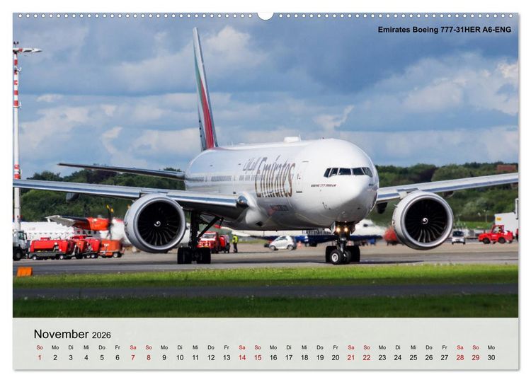 Produktbild: Sch&ouml;nheiten der Luftfahrt 2026 (Wandkalender 2026 DIN A2 quer), CALVENDO Monatskalender
