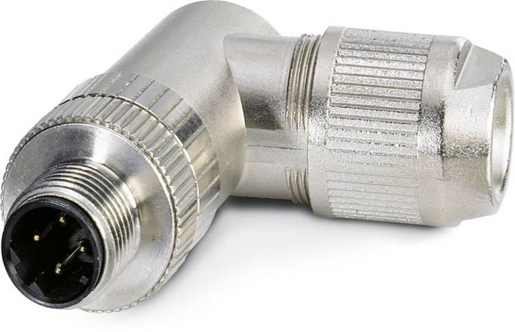 Produktbild: Phoenix Contact 1553624 Sensor-/Aktor-Datensteckverbinder M12 Stecker, gewinkelt Polzahl Sensoren: 4 1 St.