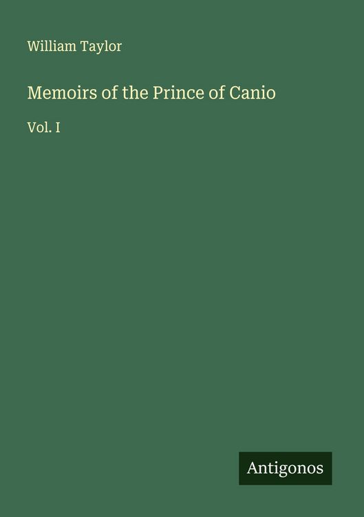 Produktbild: Memoirs of the Prince of Canio