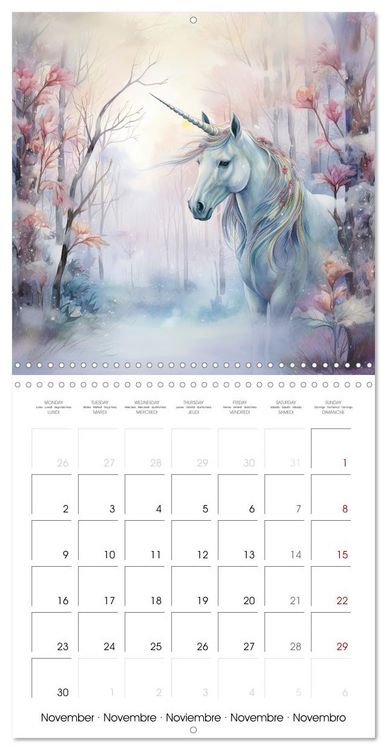 Produktbild: Unicorns, magical creatures (Wall Calendar 2026 12 &times; 12 Inch) CALVENDO 12 Month Wall Calendar