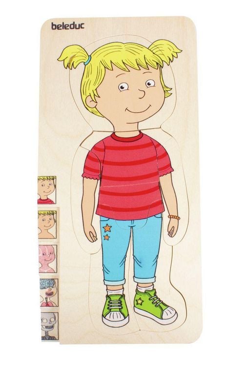 Produktbild: Lagen-Puzzle "Dein K&ouml;rper" M&auml;dchen / 29 Teile