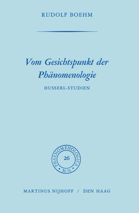 Produktbild: Vom Gesichtspunkt der Ph&auml;nomenologie