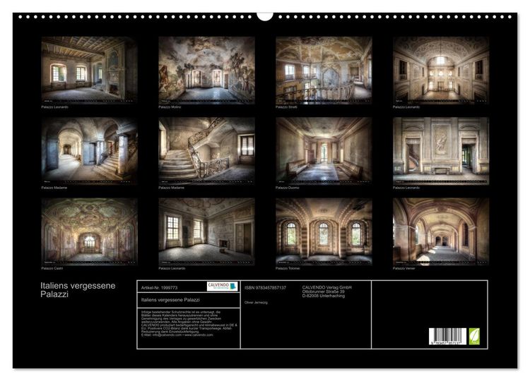 Produktbild: Italiens vergessene Palazzi (Wandkalender 2026 DIN A2 quer), CALVENDO Monatskalender