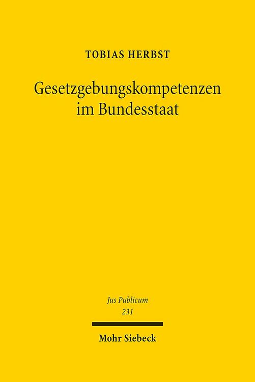Produktbild: Gesetzgebungskompetenzen im Bundesstaat
