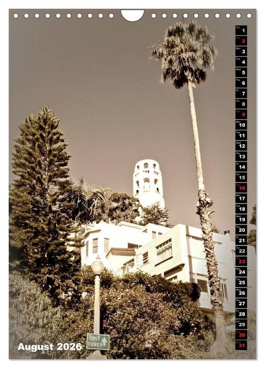 Produktbild: Lovely Town SAN FRANCISCO (Wall Calendar 2026 DIN A4 portrait), CALVENDO 12 Month Wall Calendar