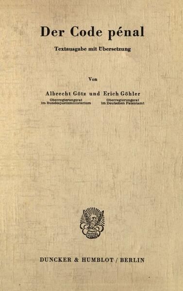 Produktbild: Der Code p&eacute;nal.