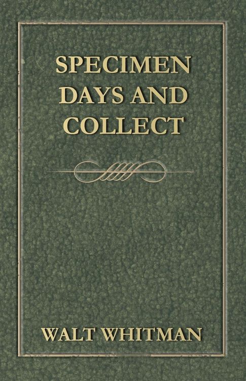 Produktbild: Specimen Days and Collect