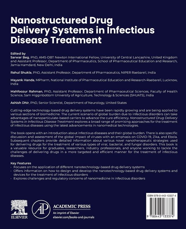 Produktbild: Nanostructured Drug Delivery Systems in Infectious Disease Treatment