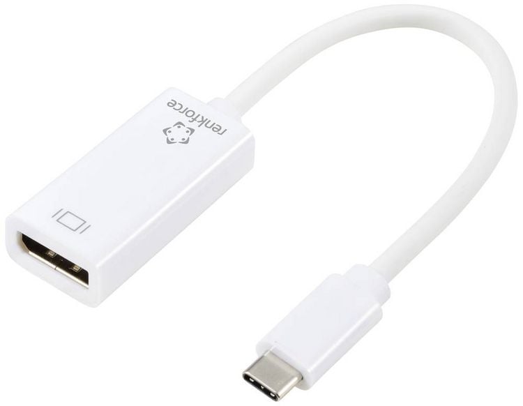 Produktbild: Renkforce USB-C&reg;, DisplayPort Adapter [1x USB-C&reg; Stecker - 1x DisplayPort Buchse] 0.15m
