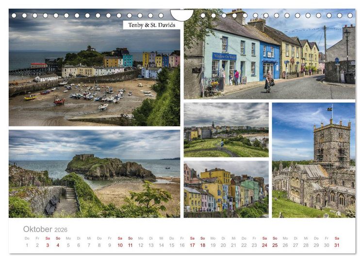 Produktbild: Erlesene Ansichten Britanniens (Wandkalender 2026 DIN A4 quer), CALVENDO Monatskalender