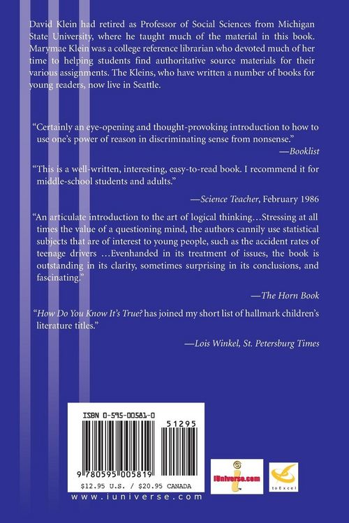 Produktbild: How Do You Know It's True?