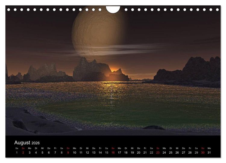 Produktbild: Fantasie-Planeten (Wandkalender 2026 DIN A4 quer), CALVENDO Monatskalender