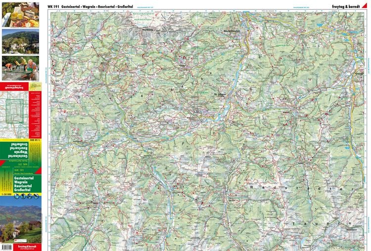 Produktbild: freytag & berndt Wanderkarte WK 191 Gasteinertal - Wagrain - Raurisertal - Gro&szlig;arltal 1:50.000