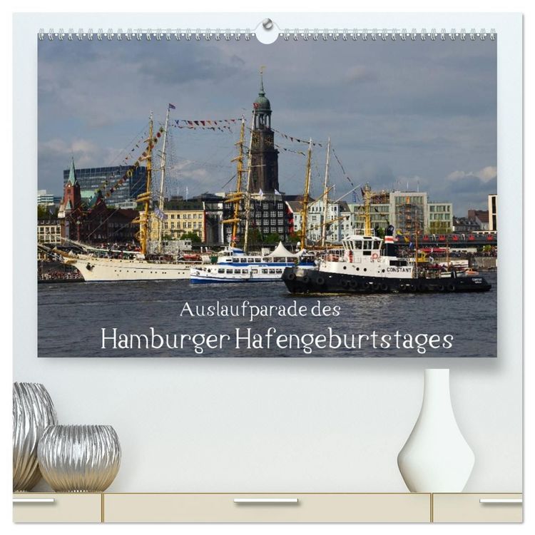 Produktbild: Auslaufparade des Hamburger Hafengeburtstages (hochwertiger Premium Wandkalender 2027 DIN A2 quer), Kunstdruck in Hochglanz