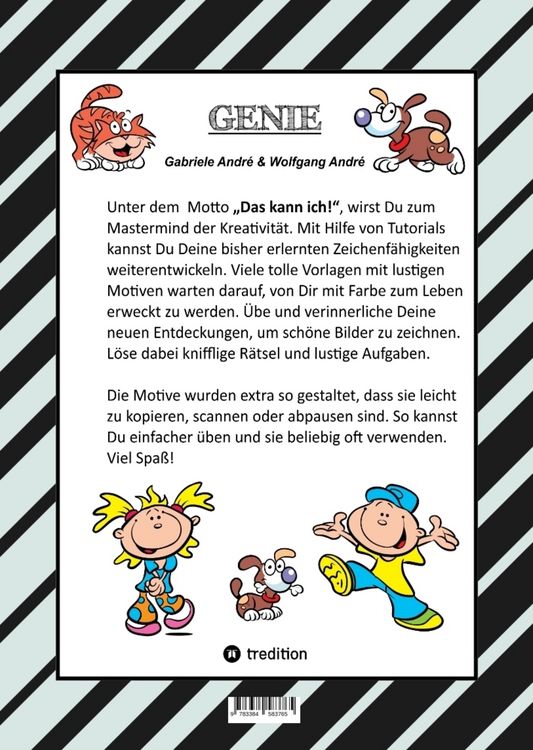 Produktbild: Craftbook - Super Tutorials - Wunderbare Ausmalmotive - Knifflige R&auml;tsel und Aufgaben - Vorlagen - Witzige Bilder - Zeichenf&uuml;hrung - Genie