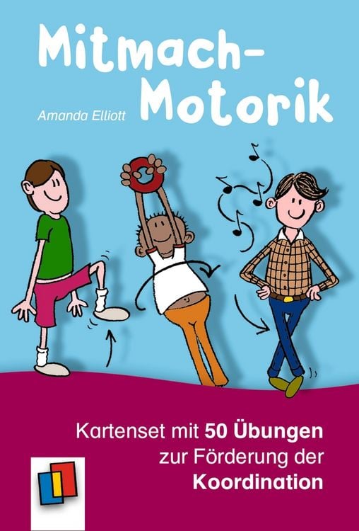 Produktbild: Mitmach-Motorik: Kartenset mit 50 &Uuml;bungen zur F&ouml;rderung der Koordination