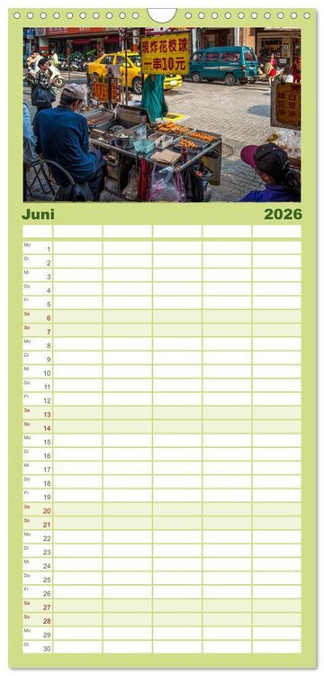 Produktbild: Familienplaner 2026 - Taipeh, Hauptstadt von Taiwan mit 5 Spalten (Wandkalender, 21 x 45 cm) CALVENDO