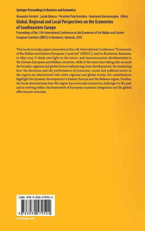 Produktbild: Global, Regional and Local Perspectives on the Economies of Southeastern Europe
