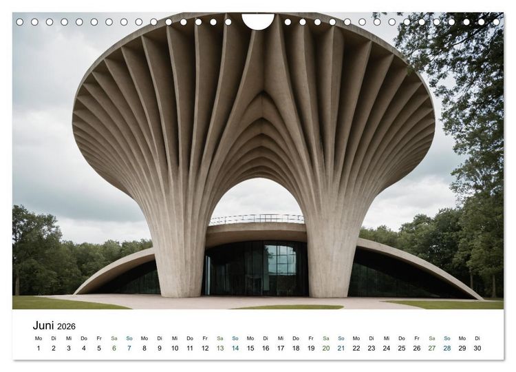 Produktbild: Einsamkeit in Architektur (Wandkalender 2026 DIN A4 quer), CALVENDO Monatskalender