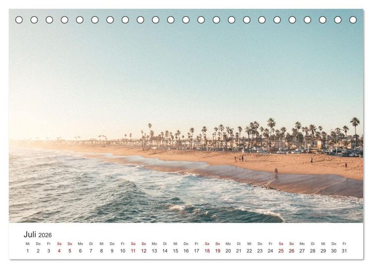 Produktbild: Kalifornien - The Golden State (Tischkalender 2026 DIN A5 quer), CALVENDO Monatskalender
