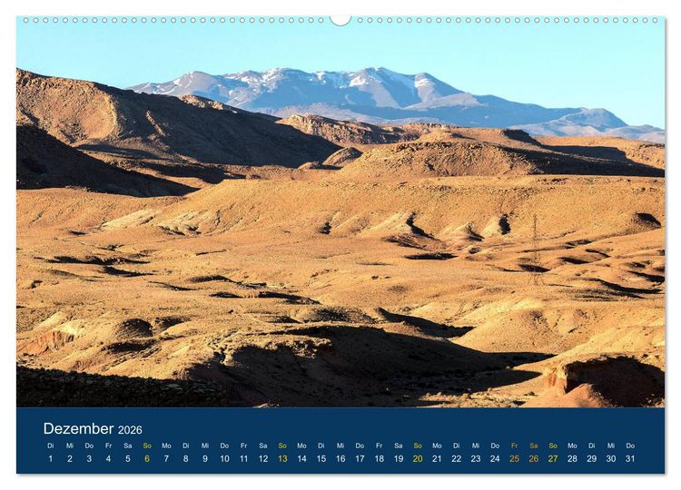 Produktbild: Marokko Traumlandschaften (Wandkalender 2026 DIN A2 quer), CALVENDO Monatskalender