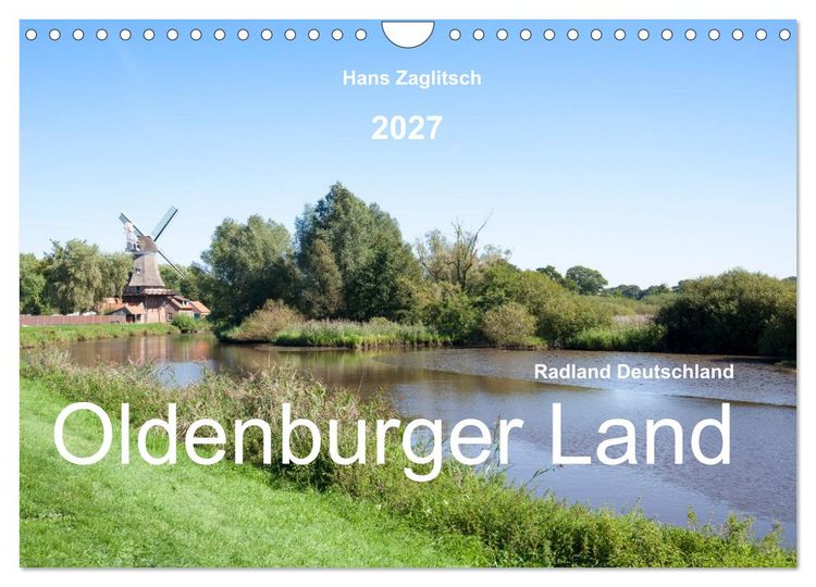 Produktbild: Radland Deutschland - Oldenburger Land (Wandkalender 2027 DIN A4 quer), CALVENDO Monatskalender