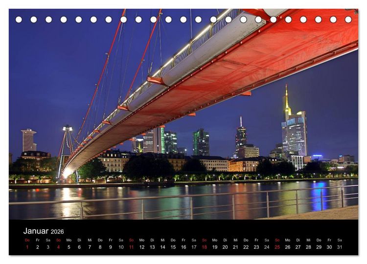 Produktbild: Frankfurt am Main (Tischkalender 2026 DIN A5 quer), CALVENDO Monatskalender