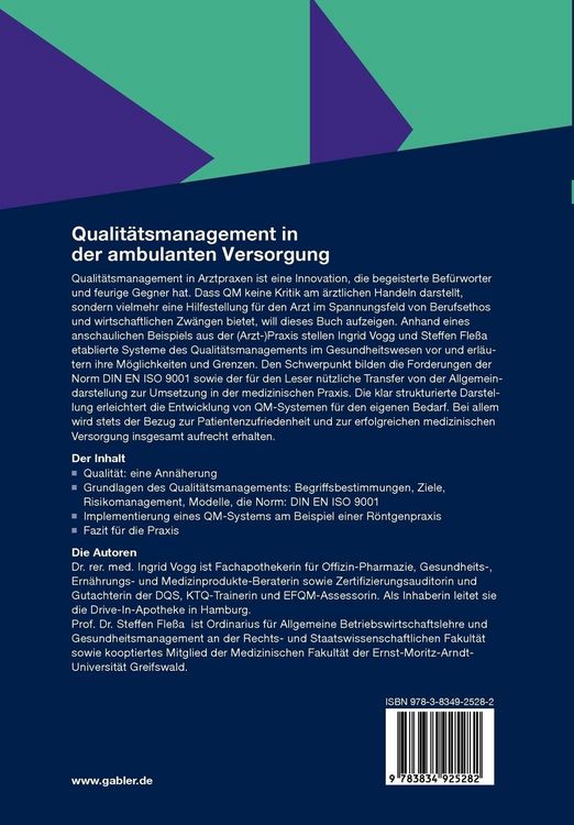 Produktbild: Qualit&auml;tsmanagement in der ambulanten Versorgung