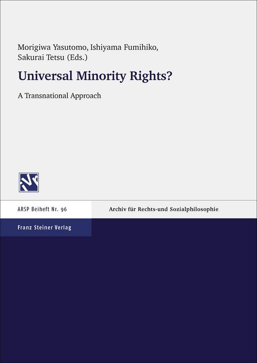 Produktbild: Universal Minority Rights? A Transnational Approach