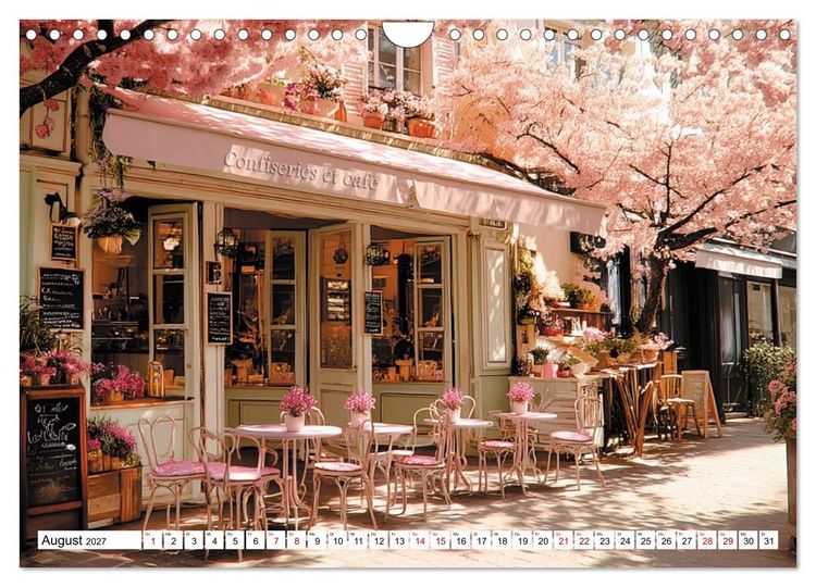 Produktbild: Bonjour, Kaffee! Bonjour, Paris! (Wandkalender 2027 DIN A4 quer), CALVENDO Monatskalender
