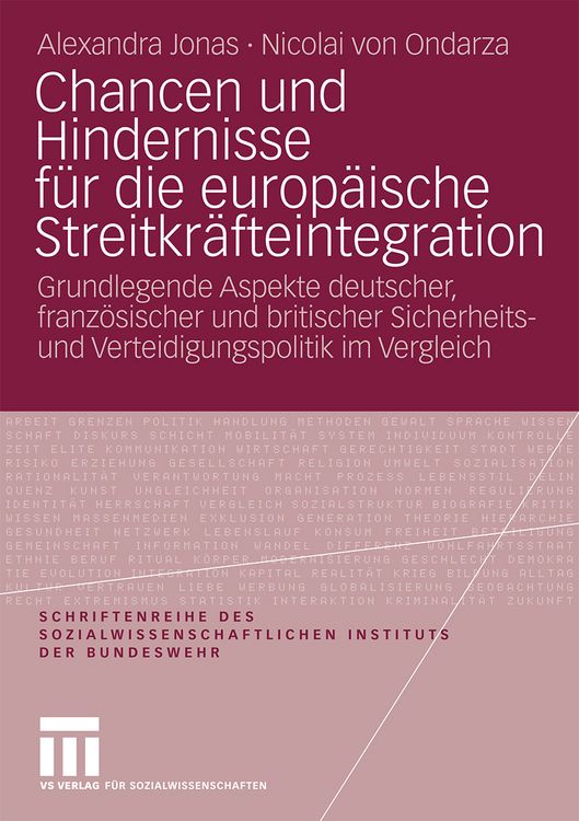 Produktbild: Chancen und Hindernisse f&uuml;r die europ&auml;ische Streitkr&auml;fteintegration